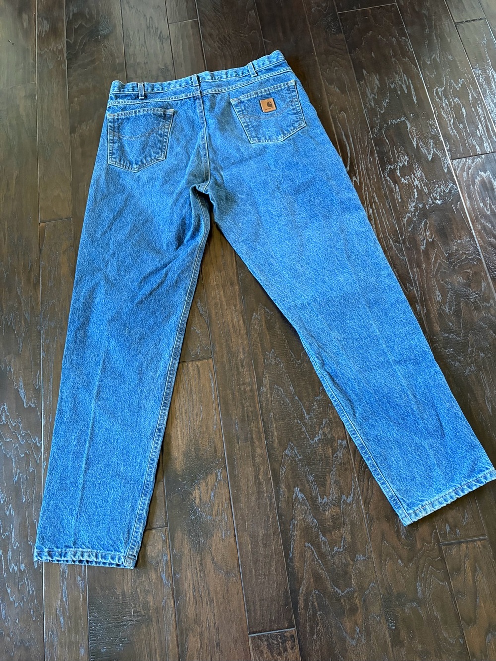Carhartt Men's Relaxed Fit Blue Denim Jeans Sz 38 x 34 100% Cotton - Picture 2 of 11